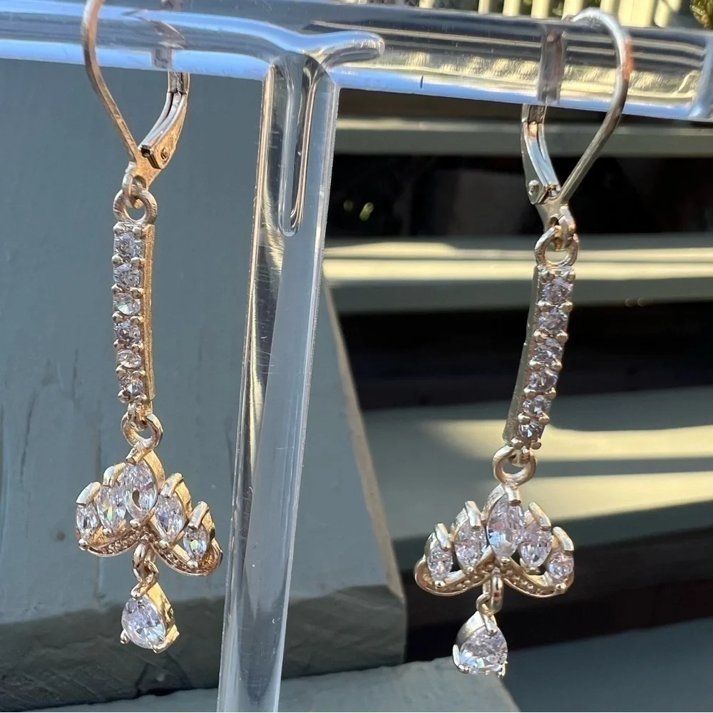 Chandelier Gold Plated Fashion Jewelry Earrings